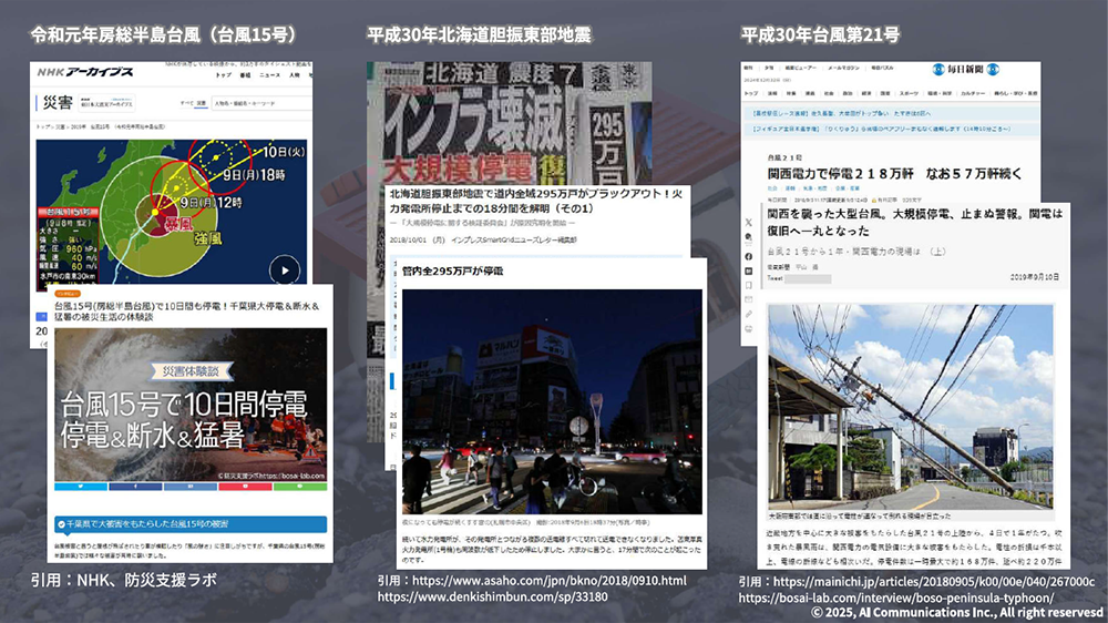 災害時の停電対策に、eneco蓄電池で電力確保