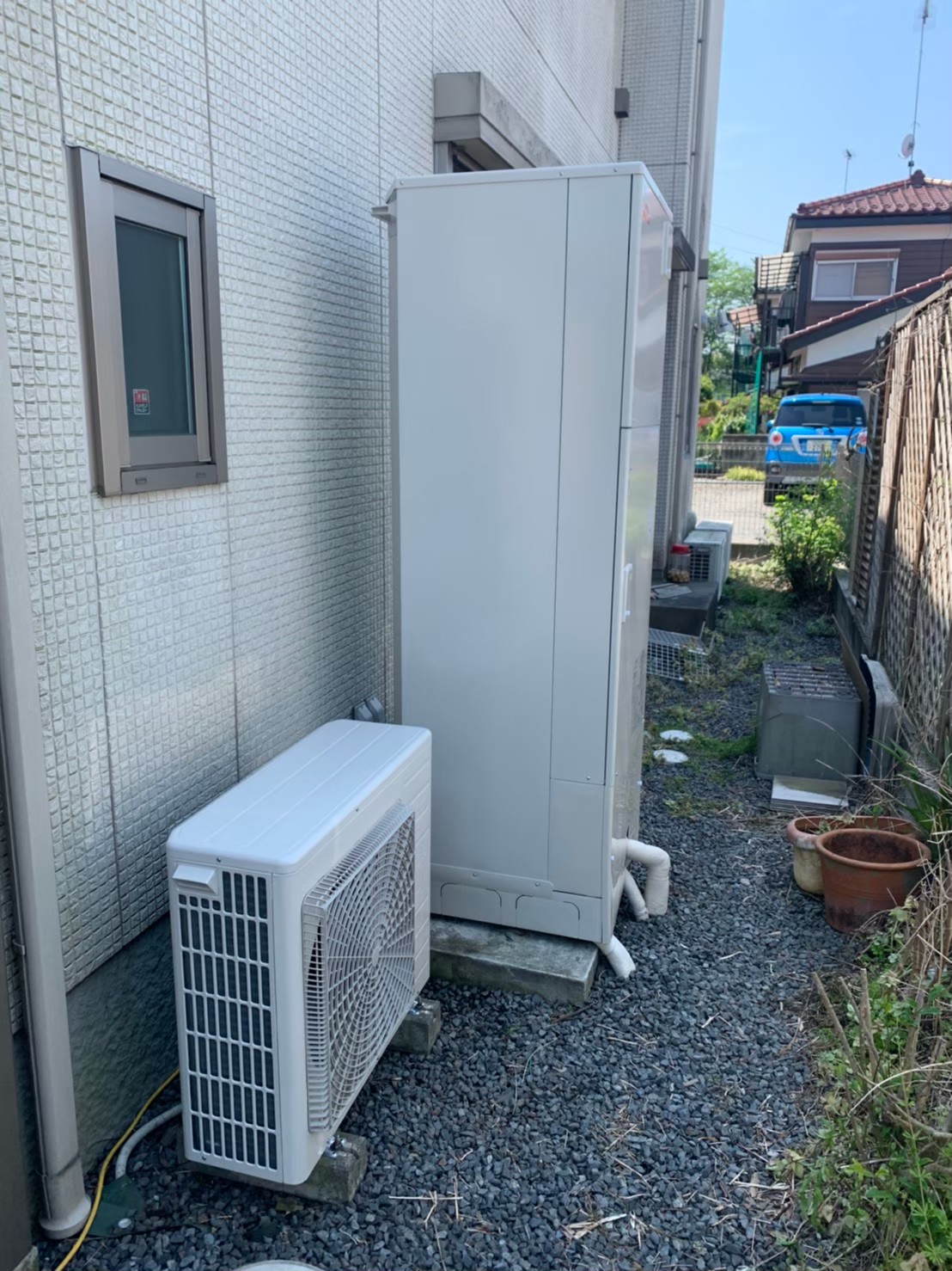 東京都あきる野市雨間エコキュート交換工事K様