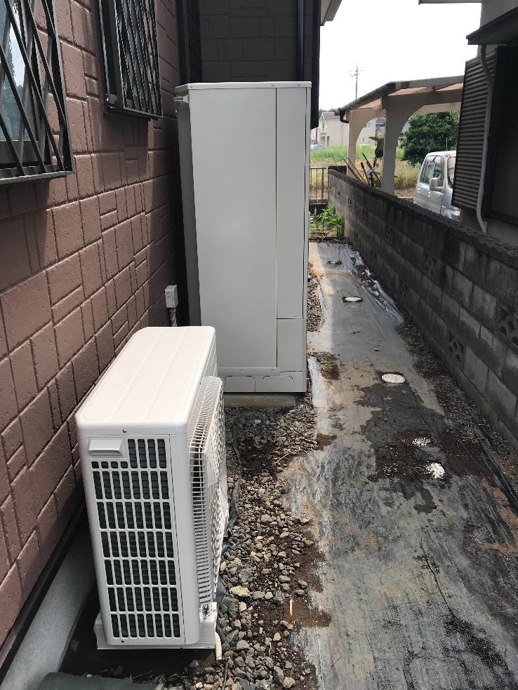 茨城県小美玉市納場 エコキュート交換工事I様