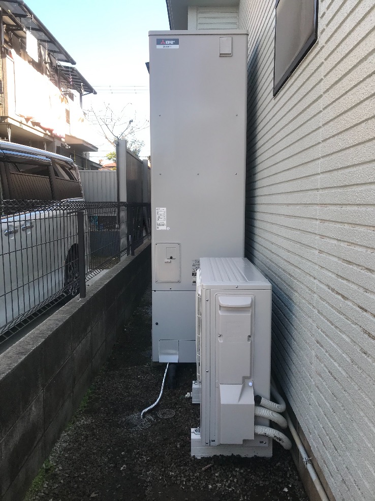 東京都あきる野市秋川エコキュート交換工事J様