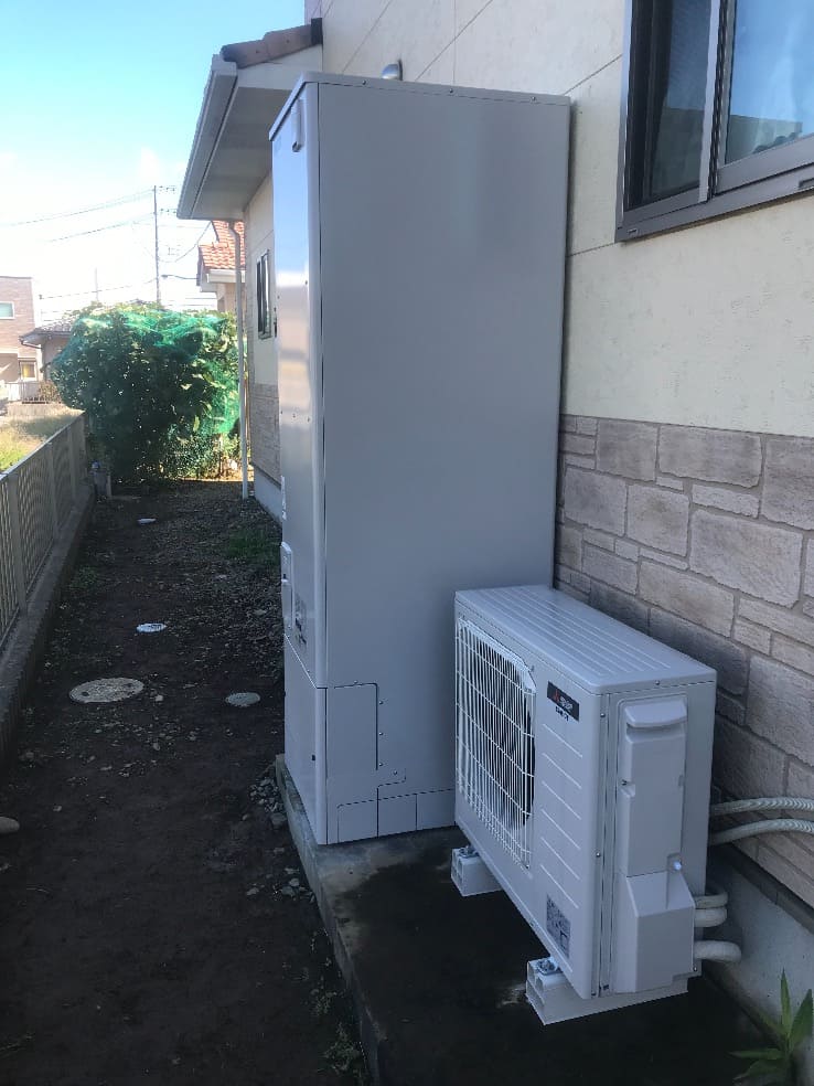 茨城県水戸市住吉町エコキュート交換工事F様