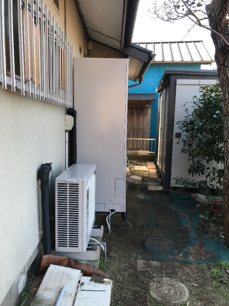 栃木県小山市井岡 エコキュート交換工事O様