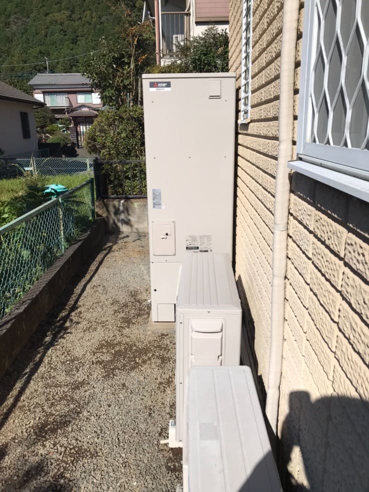 茨城県つくばみらい市北山エコキュート交換工事W様