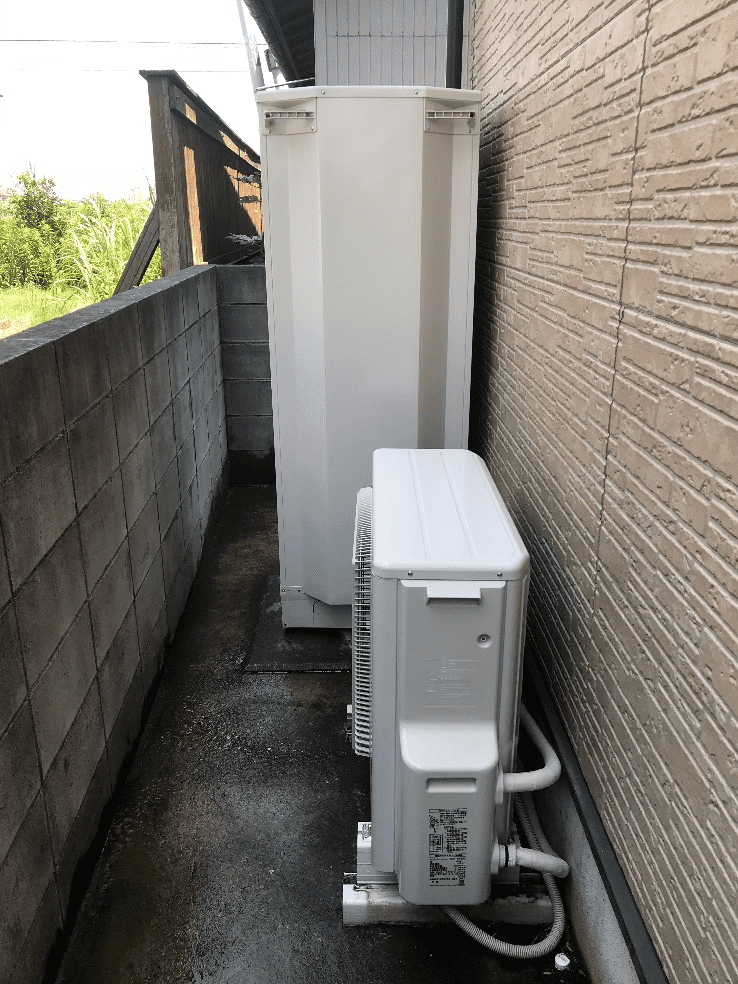 京都府京都市右京区太秦唐渡町エコキュート交換工事O様