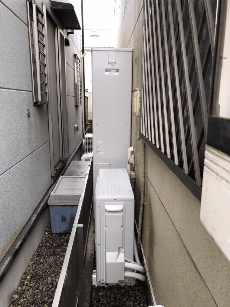 岡山県浅口市鴨方町小坂西エコキュート交換工事N様