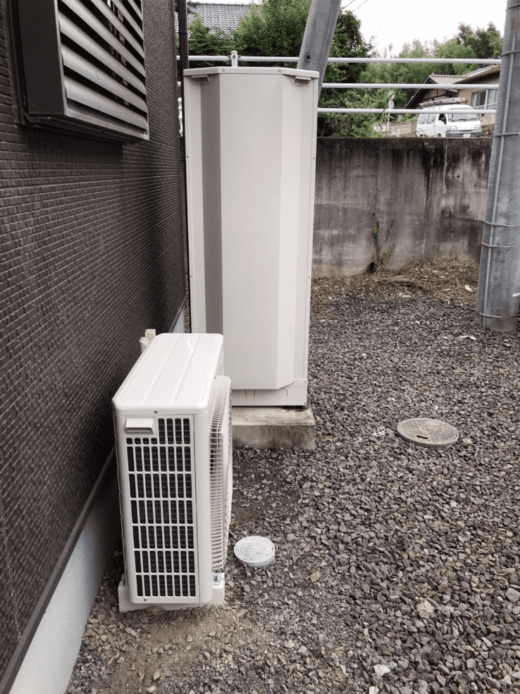 岡山県浅口郡里庄町新庄エコキュート交換工事A様