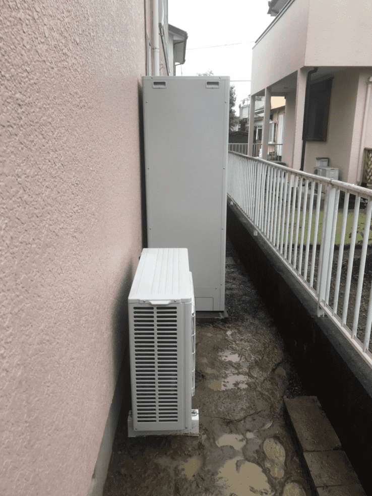 岡山県都窪郡早島町若宮エコキュート交換工事O様
