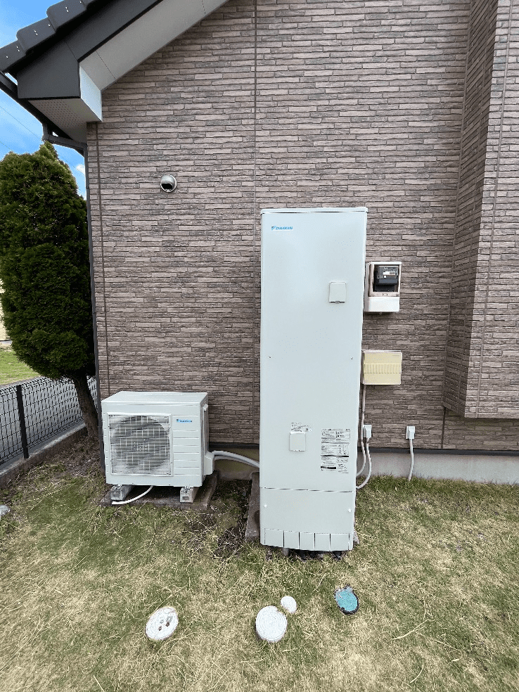 茨城県常総市水海道亀岡町エコキュート交換工事U様