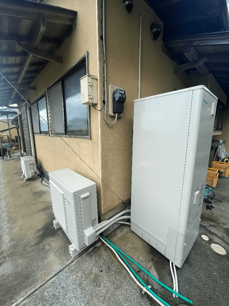 茨城県石岡市柿岡エコキュート交換工事S様