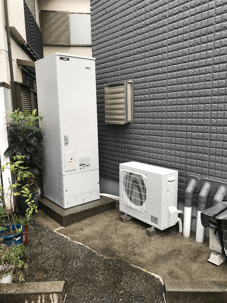 山口県柳井市片野西エコキュート交換工事N様
