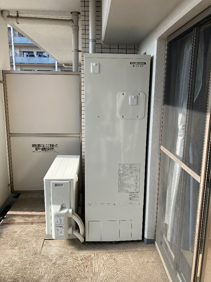 コロナエコキュートCTU-H3014AからコロナエコキュートCHP-S30AY1-12B｜エコキュート交換工事｜東京都小平市花小金井｜マンション｜エクシオ花小金井