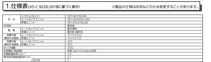 三菱エコキュートSRT-NK376D-BSをご検討の方へ