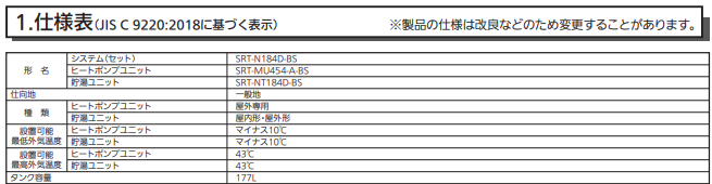 三菱エコキュートSRT-N184D-BSをご検討の方へ