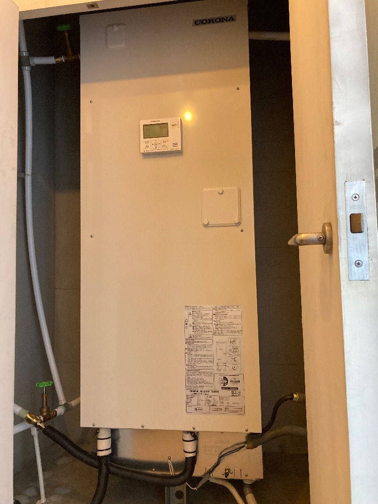 東芝電気温水器HPL-TF467RMAUからコロナ電気温水器UWH-37X1N2U｜エコキュート交換工事｜東京都大田区中央｜マンション｜ネオハイツベルビュ