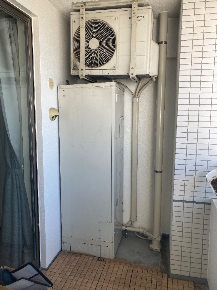コロナエコキュートCHP-301DA7-1-BLからコロナエコキュートCHP-S30AY1-12B｜エコキュート交換工事｜東京都荒川区南千住｜マンション｜リバーフェイス
