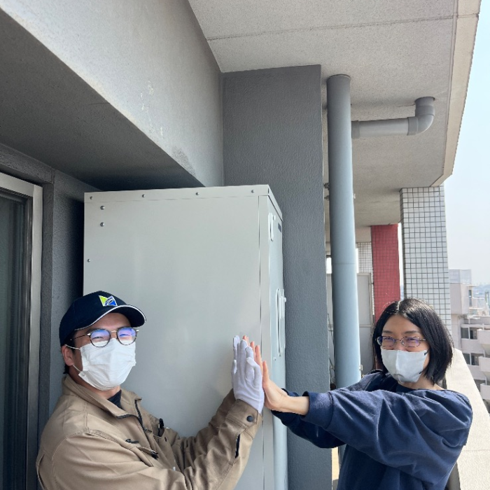 コロナエコキュートCTU-301DA7からコロナエコキュートCHP-S30AZ1-12｜エコキュート交換工事｜埼玉所沢市北秋津｜マンション｜アドバンスシティ所沢