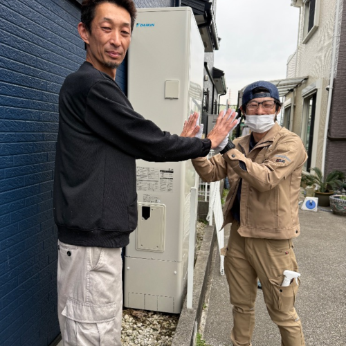 ダイキンエコキュートTU46PFTVからダイキンエコキュートEQA46YFTV｜エコキュート交換工事｜神奈川県綾瀬市深谷上