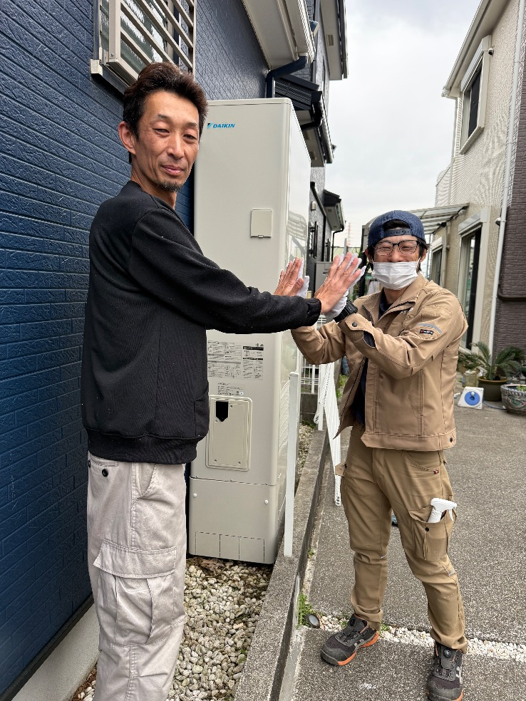 ダイキンエコキュートTU46PFTVからダイキンエコキュートEQA46YFTV｜エコキュート交換工事｜神奈川県綾瀬市深谷上