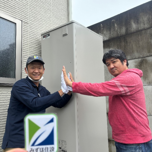 ダイキンエコキュートTUN46MFVから三菱エコキュートSRT-S466｜エコキュート交換工事｜栃木県真岡市長田｜ミサワホーム