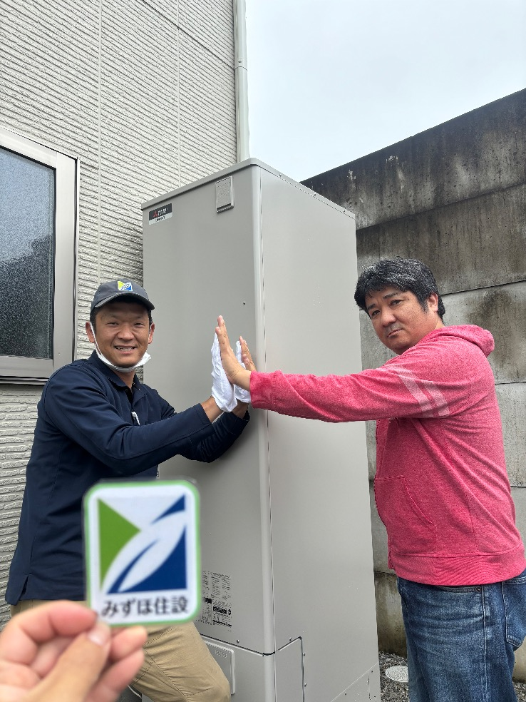 ダイキンエコキュートTUN46MFVから三菱エコキュートSRT-S466｜エコキュート交換工事｜栃木県真岡市長田｜ミサワホーム