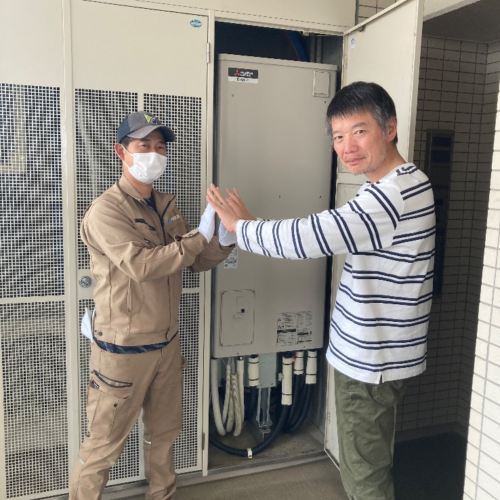 三菱エコキュートSRT-HPT30WD3から三菱エコキュートSRT-W306D-2｜エコキュート交換工事｜茨城県取手市取手｜マンション｜BELISTAタワー取手駅前