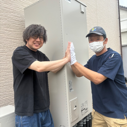 三菱エコキュートSRT-HPT37W1から三菱エコキュートSRT-S466｜エコキュート交換工事｜千葉県木更津市羽鳥野