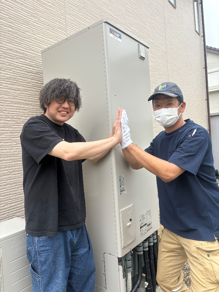 三菱エコキュートSRT-HPT37W1から三菱エコキュートSRT-S466｜エコキュート交換工事｜千葉県木更津市羽鳥野