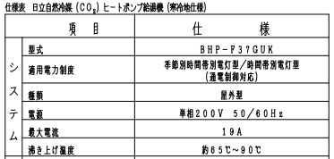 日立BHP-F37GUKからエコキュート交換、修理、取替えをご検討の方へ