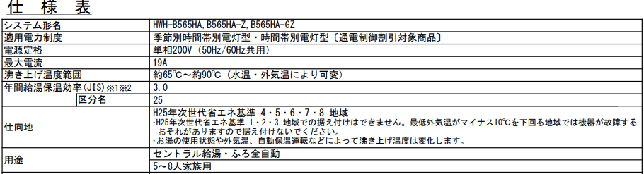 東芝HWH-B565HAからエコキュート交換、修理、取替えをご検討の方へ
 