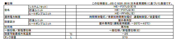パナソニックHE-L37EQSからエコキュート交換、修理、取替えをご検討の方へ