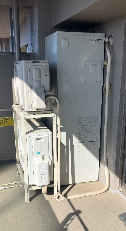 コロナエコキュートCTU-H3014AM-BLからコロナエコキュートCHP-S30AZ1-12｜エコキュート交換工事｜埼玉県さいたま市見沼区大和田町｜マンション｜ルネコンフォートレジデンス