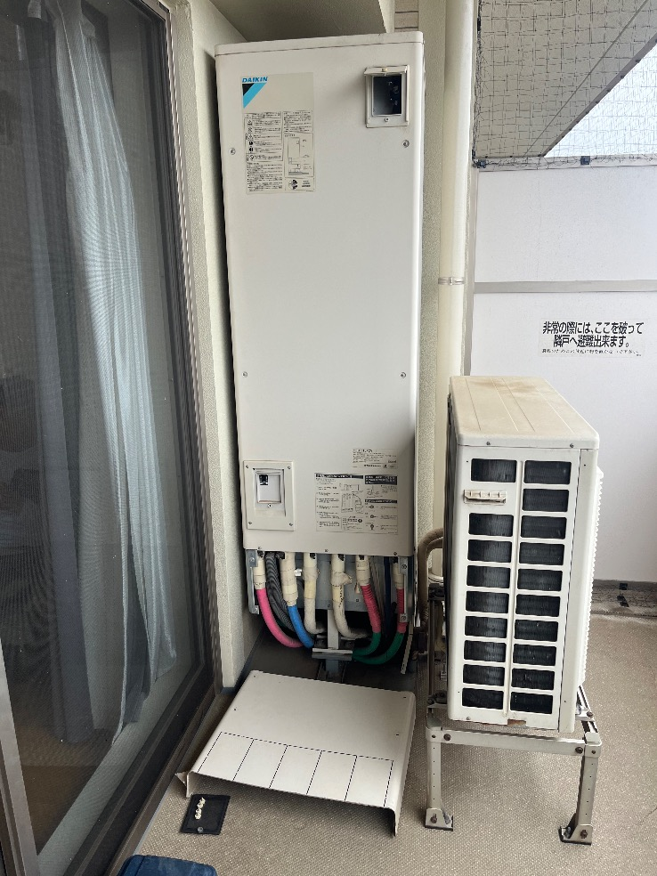 ダイキンエコキュートEQ31JFCVからダイキンエコキュートEQA37YFV｜エコキュート交換工事｜千葉県松戸市和名ケ谷｜マンション｜ザ・レジデンス松戸