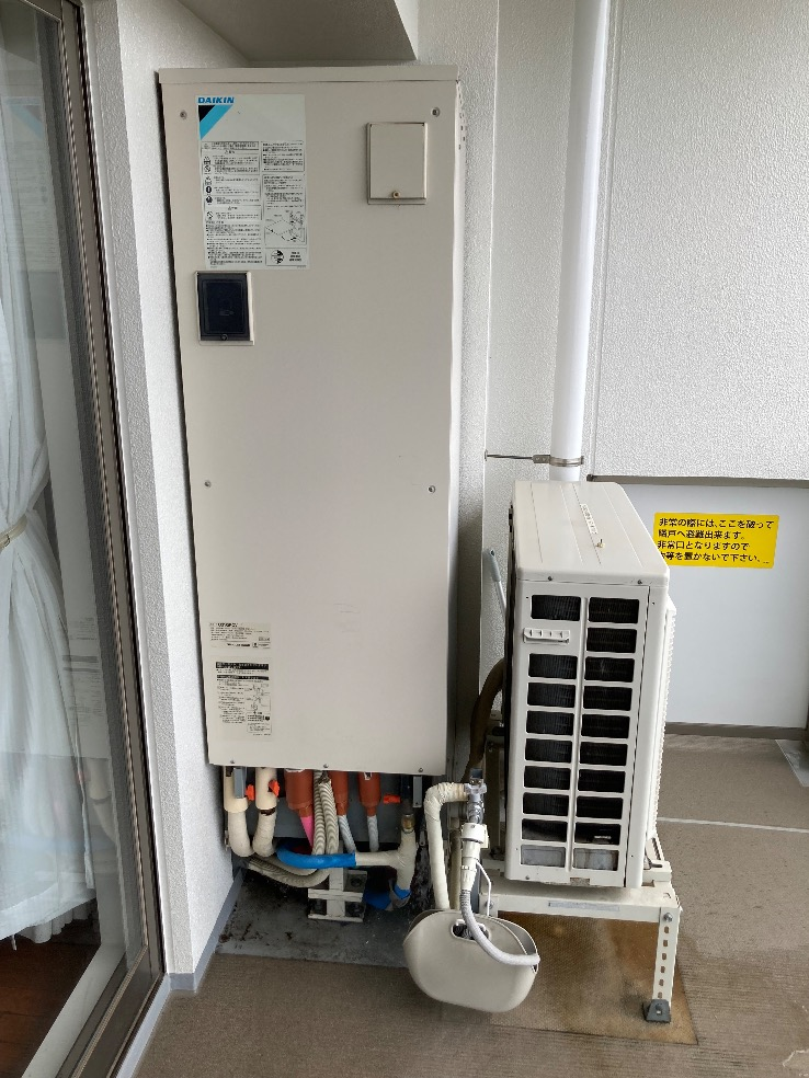 ダイキンエコキュートTU31GFCVからダイキンエコキュートEQA37YFV｜エコキュート交換工事｜埼玉県八潮市浮塚｜マンション｜アルネックスシティ