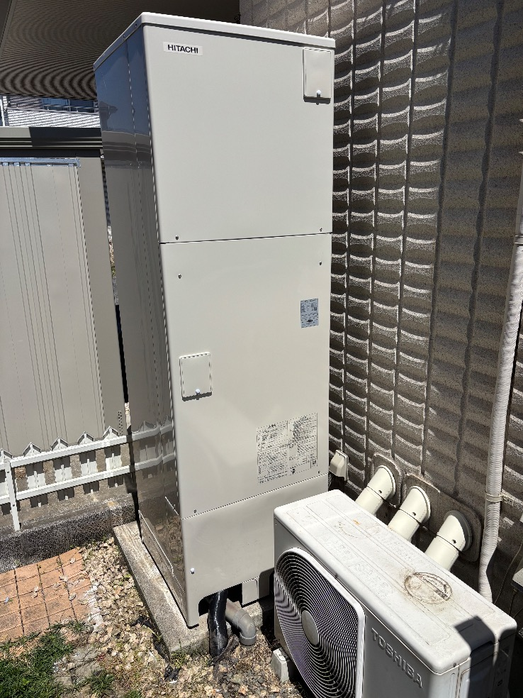三菱電気温水器SRT-55W2から日立エコキュートBHP-FG46XU｜エコキュート交換工事｜栃木県下野市石橋