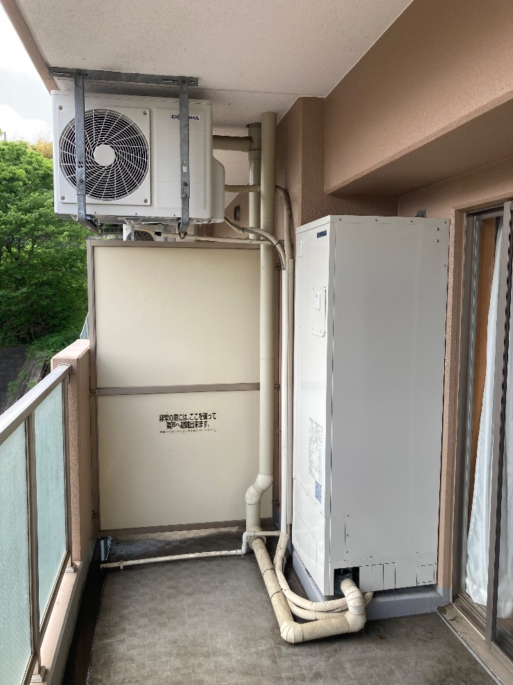 コロナエコキュートCHP-H3014AからコロナエコキュートCHP-S30AZ1-12｜エコキュート交換工事｜千葉県佐倉市鏑木町｜マンション｜エバーグリーンテラス佐倉