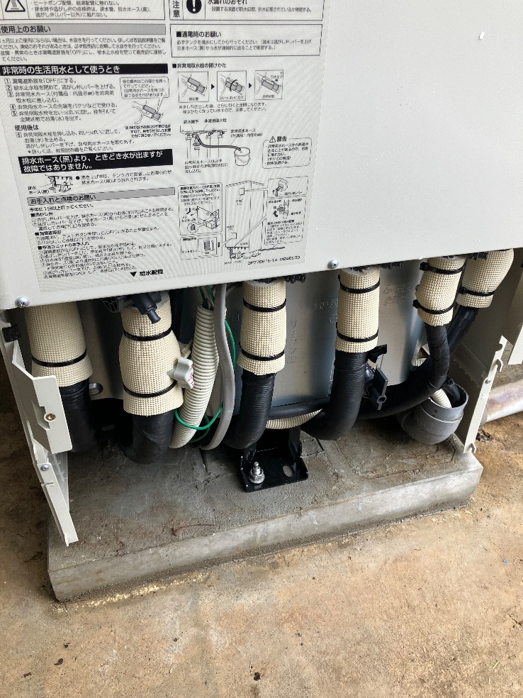 ダイキンエコキュートTU46LFVからダイキンエコキュートEQX46YFV｜エコキュート交換工事｜栃木県足利市松田町｜住友林業