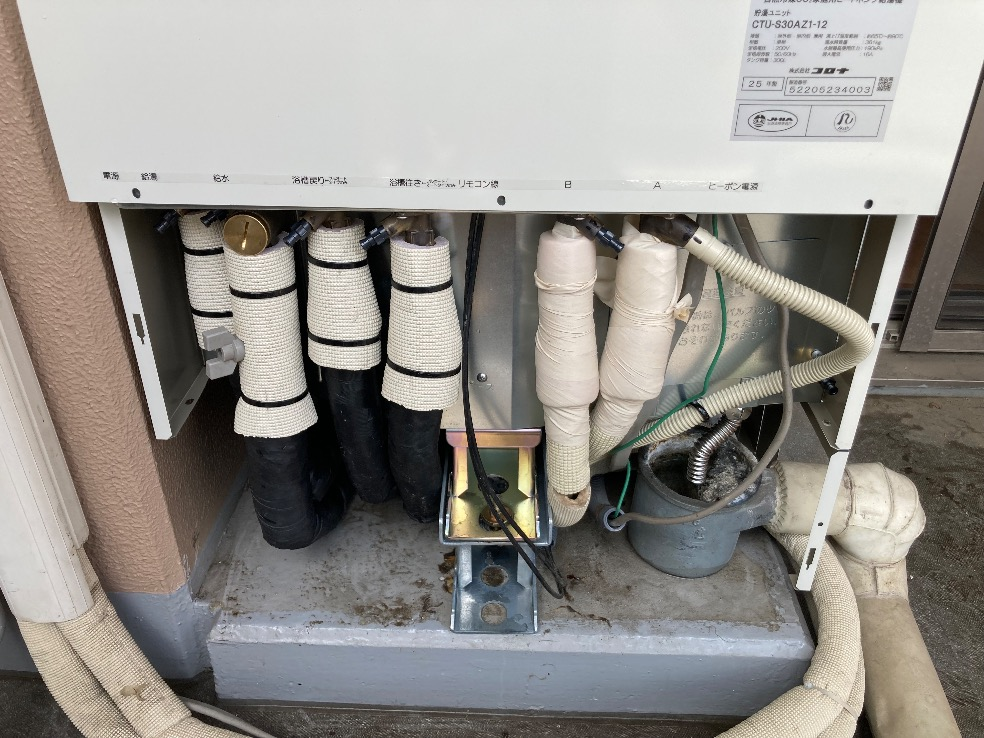 コロナエコキュートCHP-H3014AからコロナエコキュートCHP-S30AZ1-12｜エコキュート交換工事｜千葉県佐倉市鏑木町｜マンション｜エバーグリーンテラス佐倉