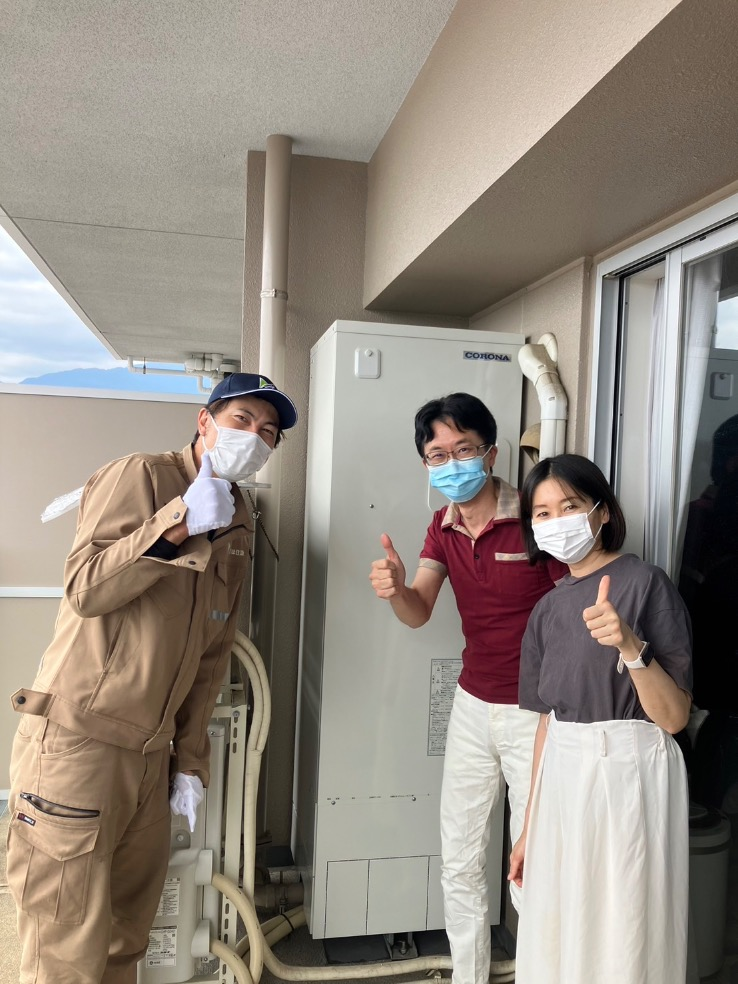 コロナエコキュートCTU-301D1A7-1からコロナエコキュートCHP-S30AZ1-12｜エコキュート交換工事｜神奈川県秦野市寿町｜マンション｜ザ・ヒルズ秦野レジデンス