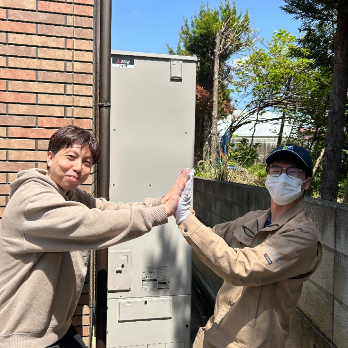 ダイキンエコキュートTUN46MFVから三菱エコキュートSRT-S466U｜エコキュート交換工事｜福島県郡山市安積町荒井字萬海