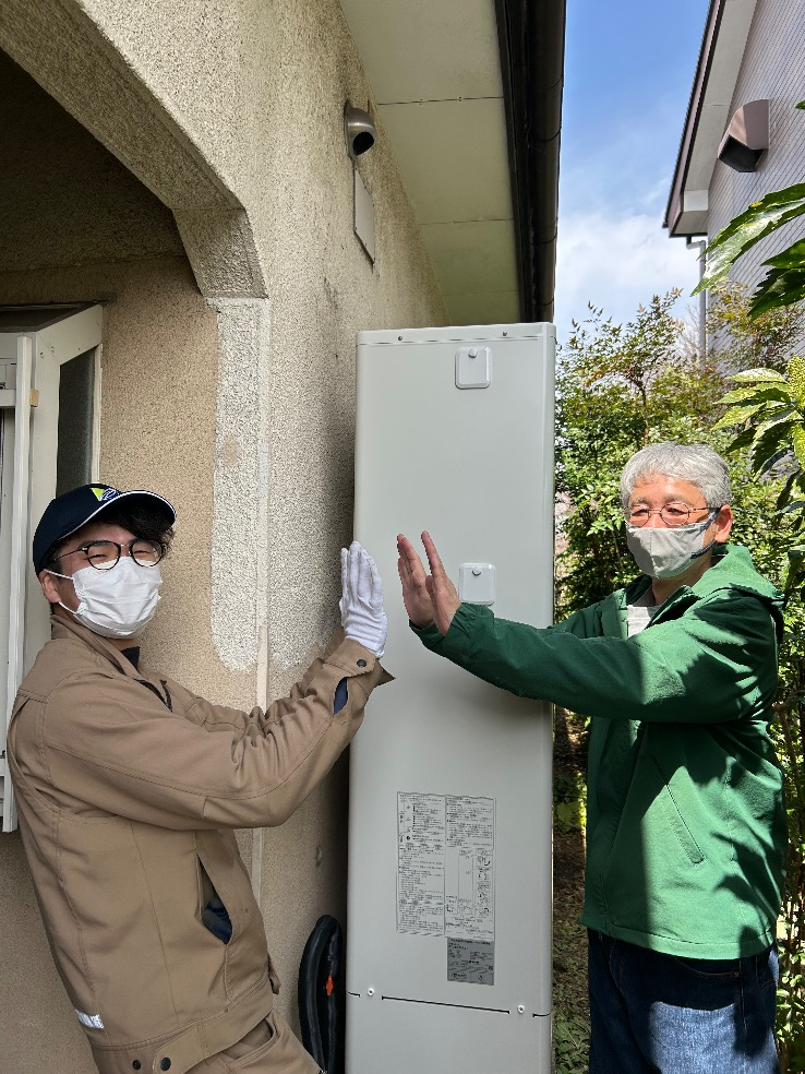 東芝エコキュートHWH-FB370WCTからコロナエコキュートCHP-E372AZ1｜エコキュート交換工事｜栃木県宇都宮市清原台