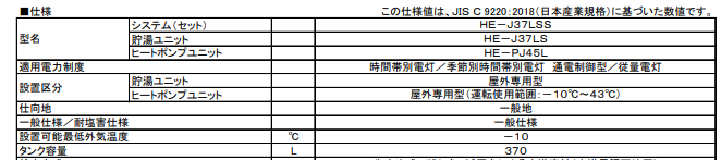パナソニックHE-J37LSSをご検討の方へ