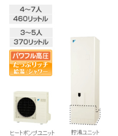 ダイキンEQ37PFHVEからエコキュート交換、修理、取替えをご検討の方へ