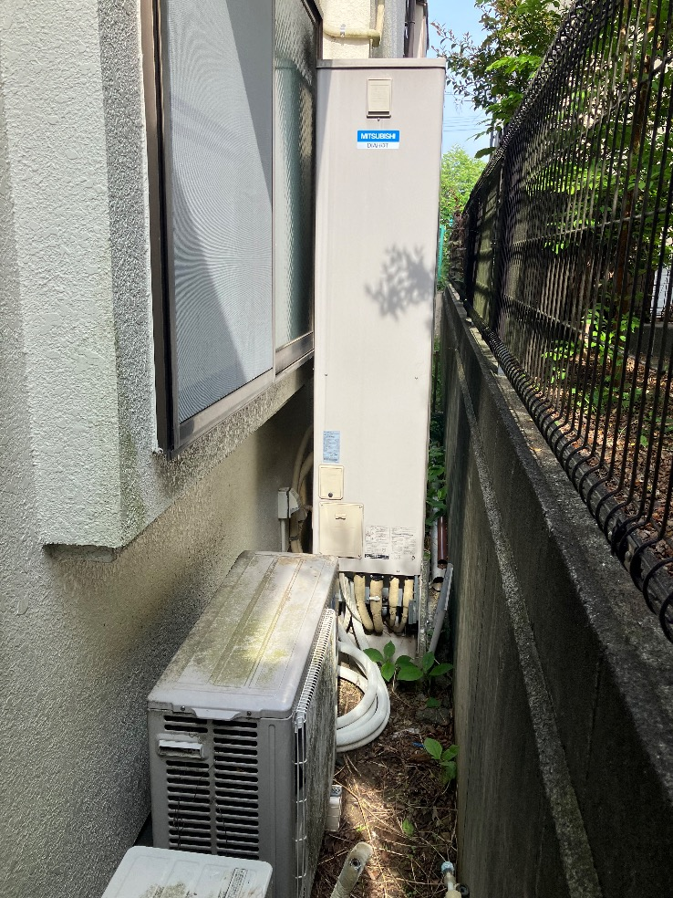 三菱エコキュートSRT-HPT43WZ6から三菱エコキュートSRT-S436UZ｜エコキュート交換工事｜東京都八王子市片倉町