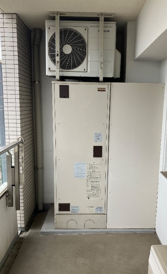 日立エコキュートBHP-TDPY461LBからパナソニックエコキュートHE-D46FQS｜多機能タイプ｜エコキュート交換工事｜神奈川県横浜市青葉区荏田北｜マンション｜ドレッセ荏田北マリス