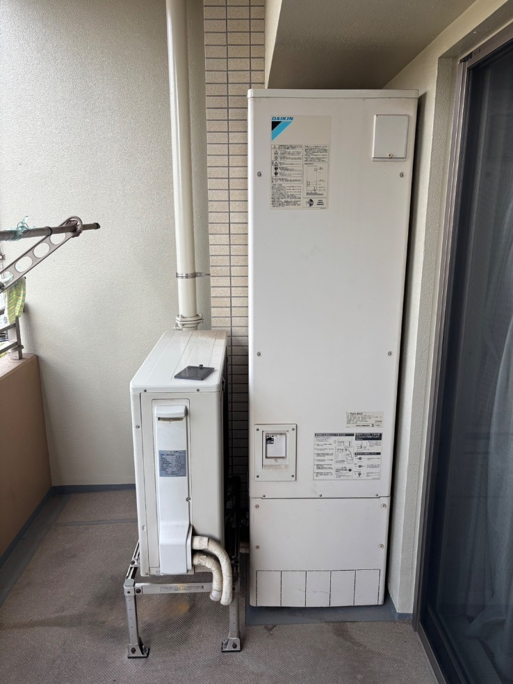ダイキンエコキュートTU31JFCVから日立エコキュートBHP-FG37WU｜エコキュート交換工事｜千葉県松戸市和名ケ谷｜マンション｜ザ・レジデンス松戸