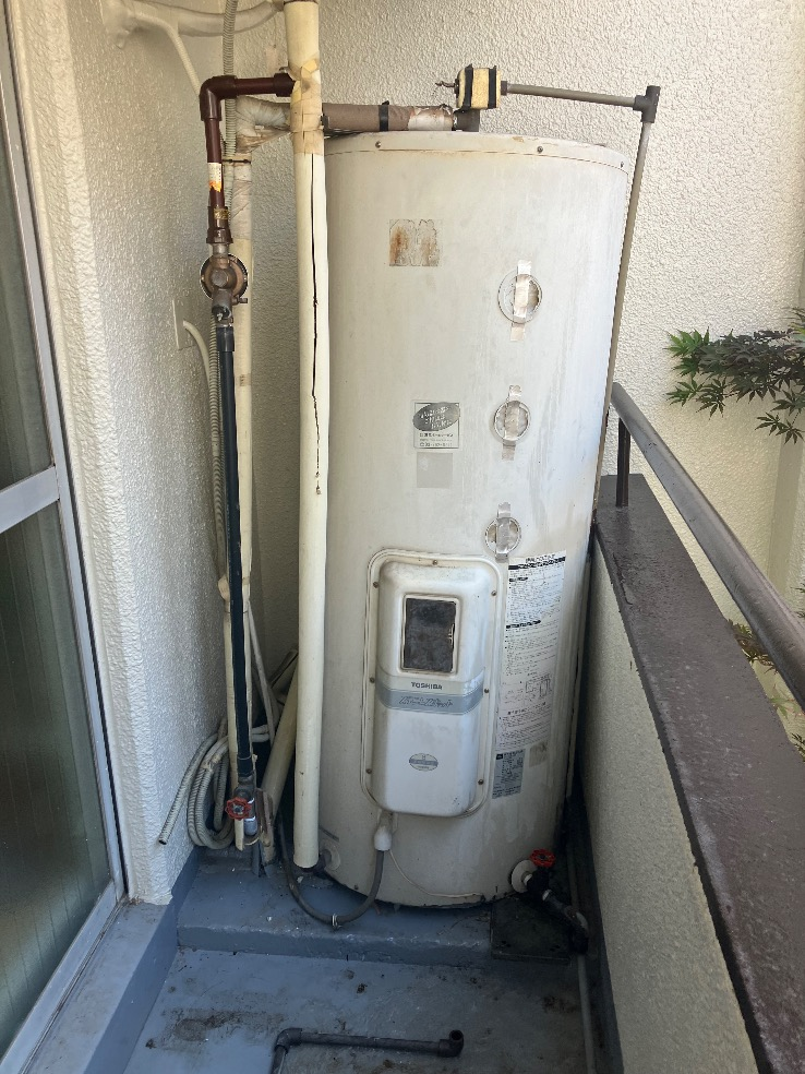 東芝電気温水器HPLL-TL371RMから三菱電気温水器SRG-305GM｜エコキュート交換工事｜東京都目黒区八雲｜マンション｜ジュネス自由が丘