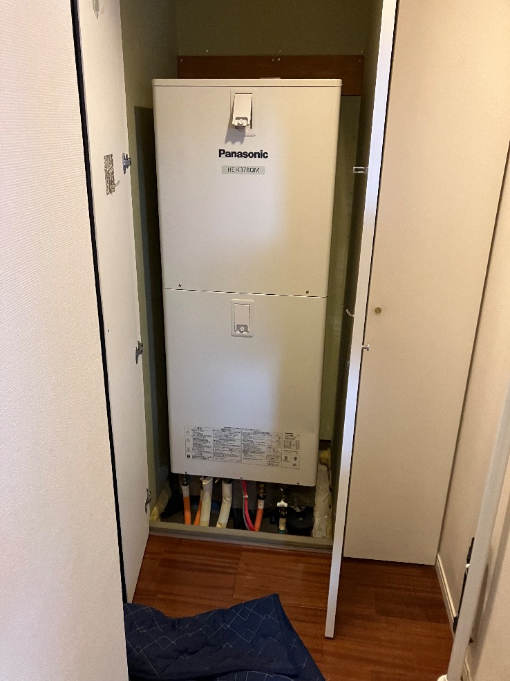 パナソニックエコキュートHE-K37BQMからダイキンエコキュートEQA37YFV｜エコキュート交換工事｜東京都世田谷区等々力｜マンション｜アライエ等々力
