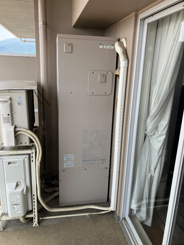 コロナエコキュートCTU-301D1A7-1からコロナエコキュートCHP-S30AZ1-12｜エコキュート交換工事｜神奈川県秦野市寿町｜マンション｜ザ・ヒルズ秦野レジデンス