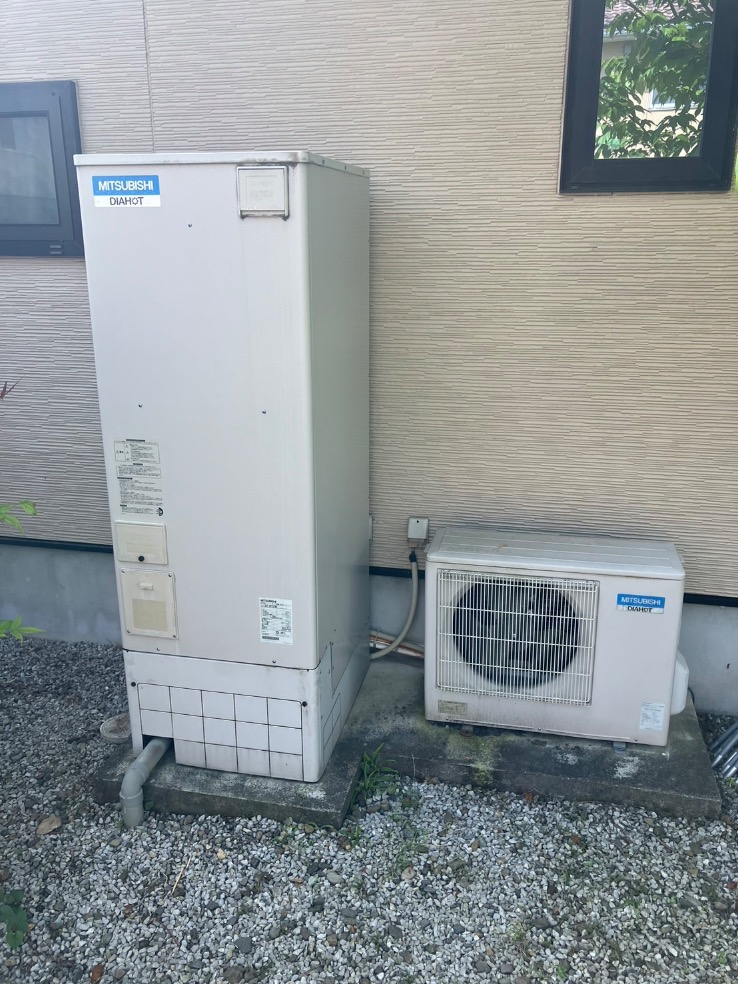 三菱エコキュートSRT-HPT37W4から三菱エコキュートSRT-S376｜エコキュート交換工事｜栃木県矢板市木幡
