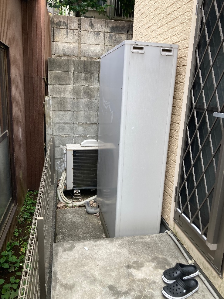 三菱エコキュートSRT-HPT37WUZ5から三菱エコキュートSRT-S376UZ｜エコキュート交換工事｜神奈川県川崎市宮前区野川本町